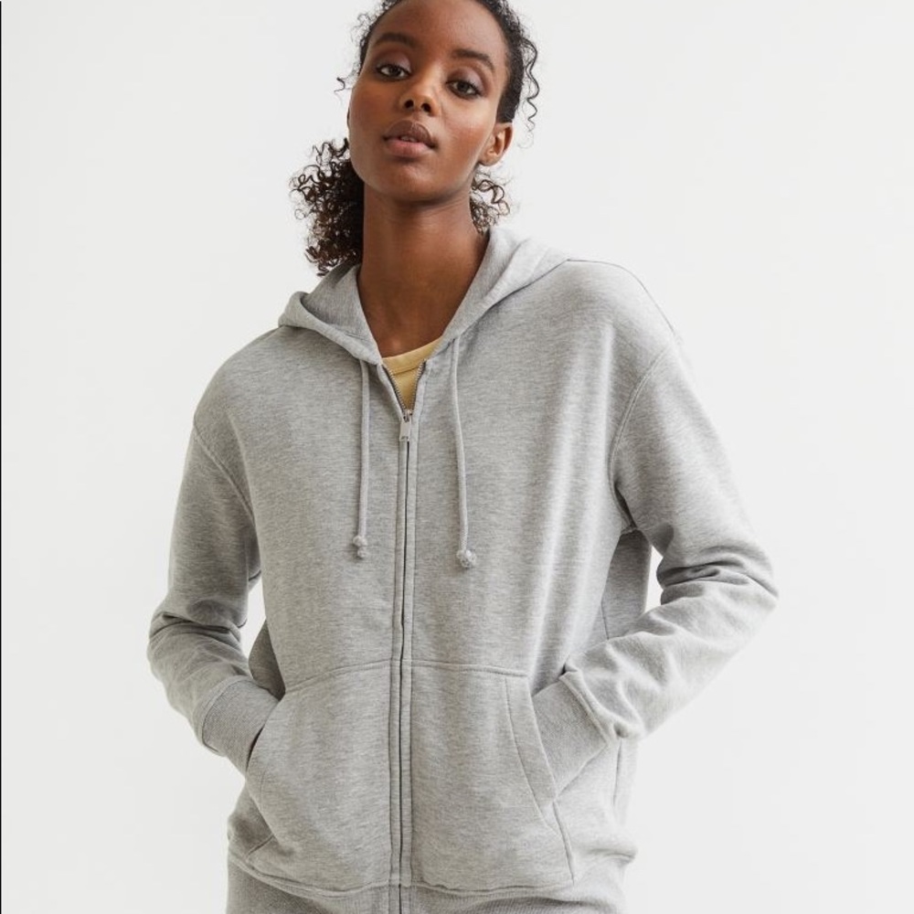 H&M Grey Zip Hoodie